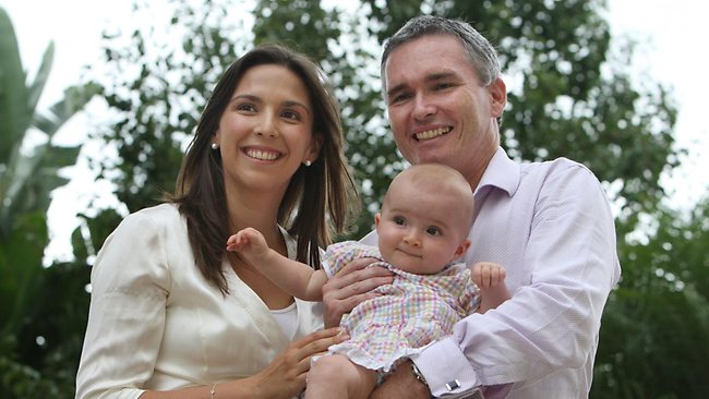 Craig and the family, doing it tough