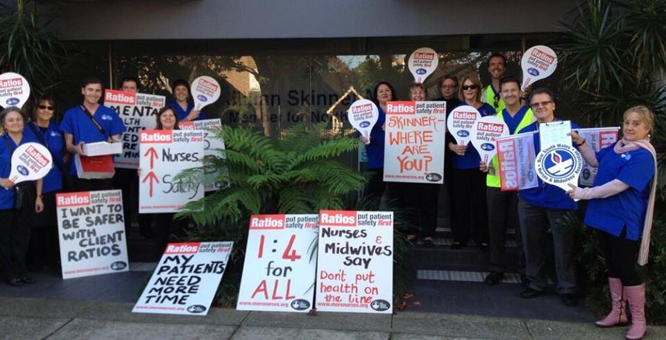 The dangerous looking potential assailants outside Jillian Skinners Electoral Office
