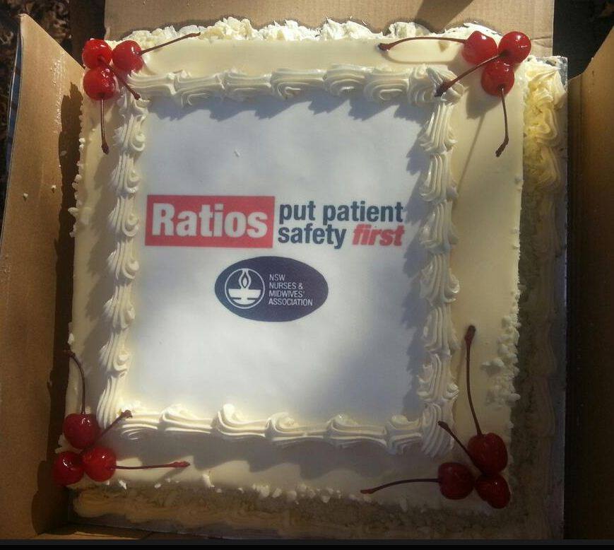 It was indeed a scary looking cake