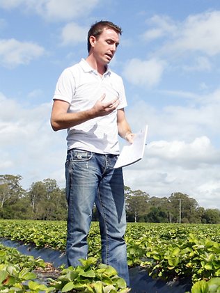 James Ashby rehearses his lines