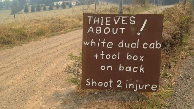 What evacuated residents think of looters...