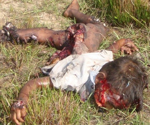 A butchered Sri Lankan child