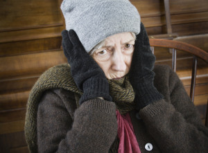 Granny will be rugging up now she can't afford the heat...