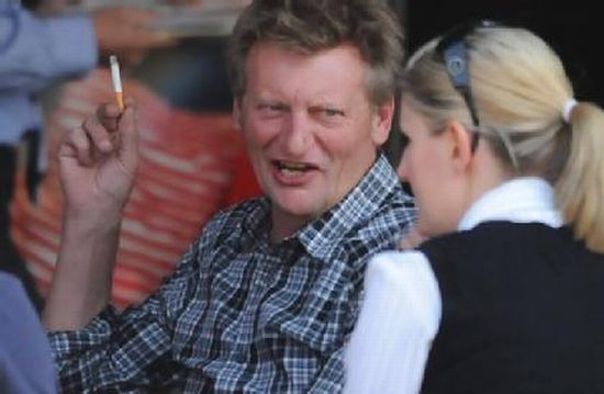 Jeff Jackson sucks down one from his ex wifes sponsors