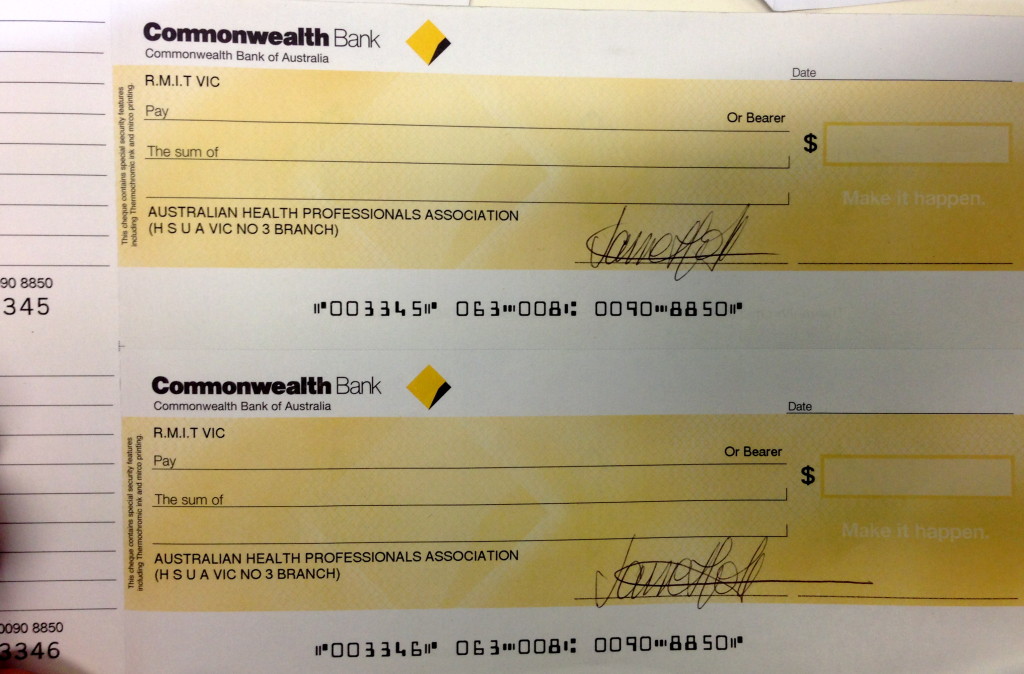 Jane Holt happy to sign blank cheques?