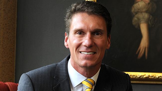 Cory Bernardi - Giving headlocks the thumbs up