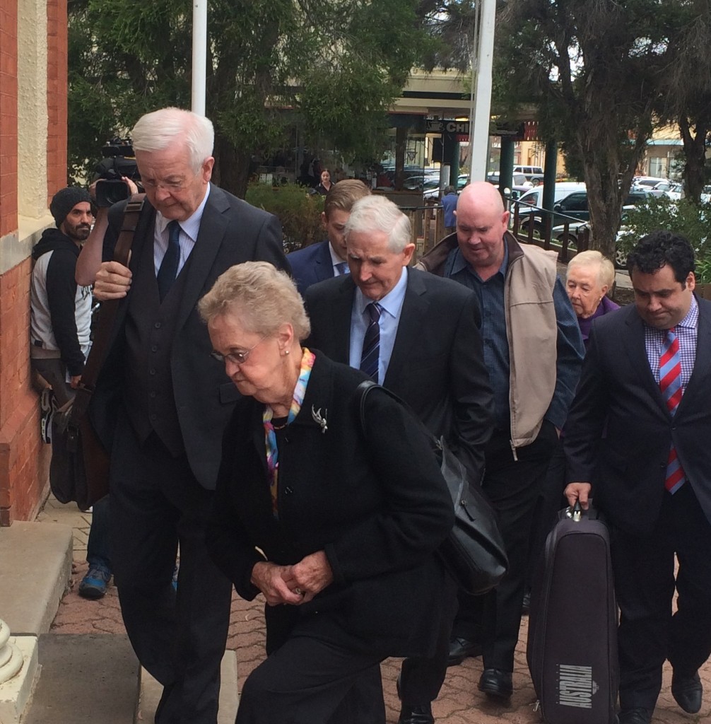 Peaces Of Shit - The Peace family enter court with their legal team