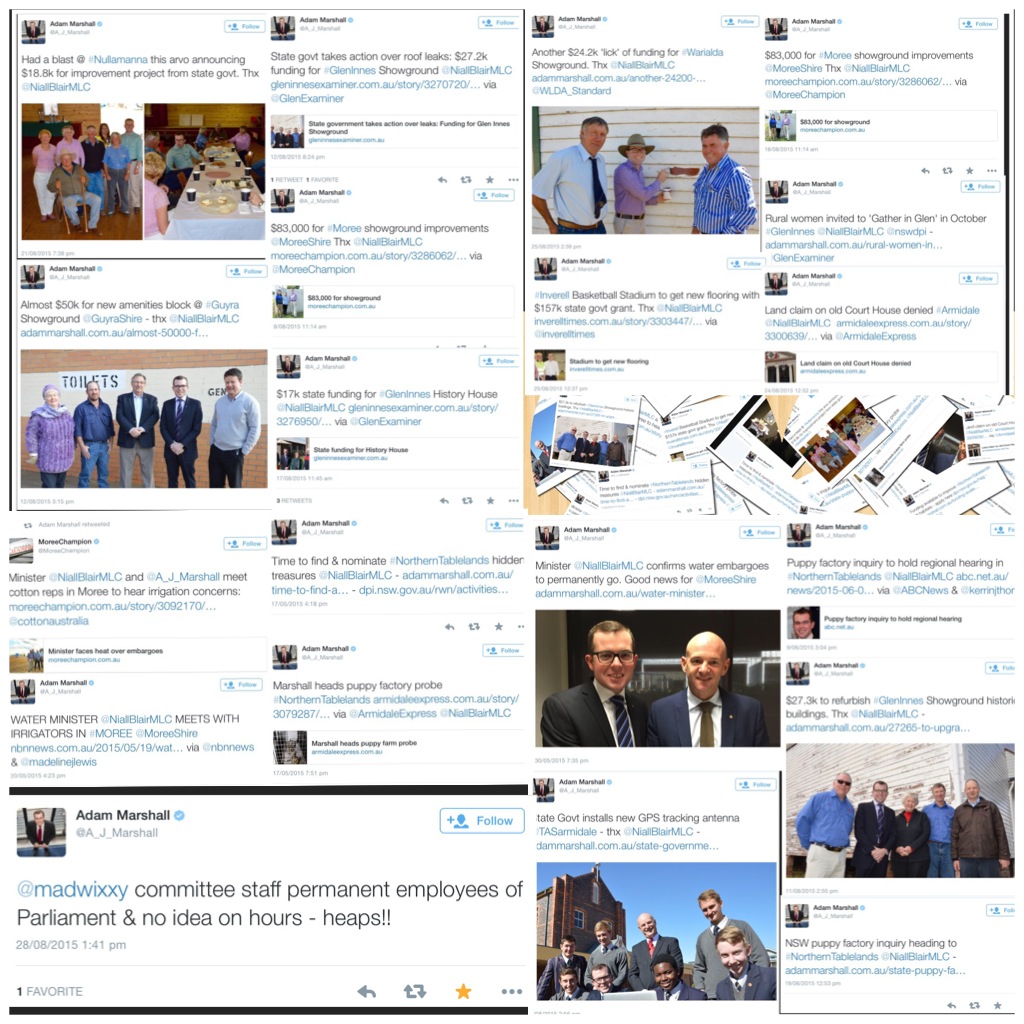 Some of Marshall's tweets