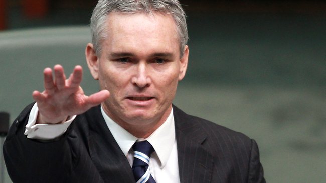 Thomson giving his parliamentary address
